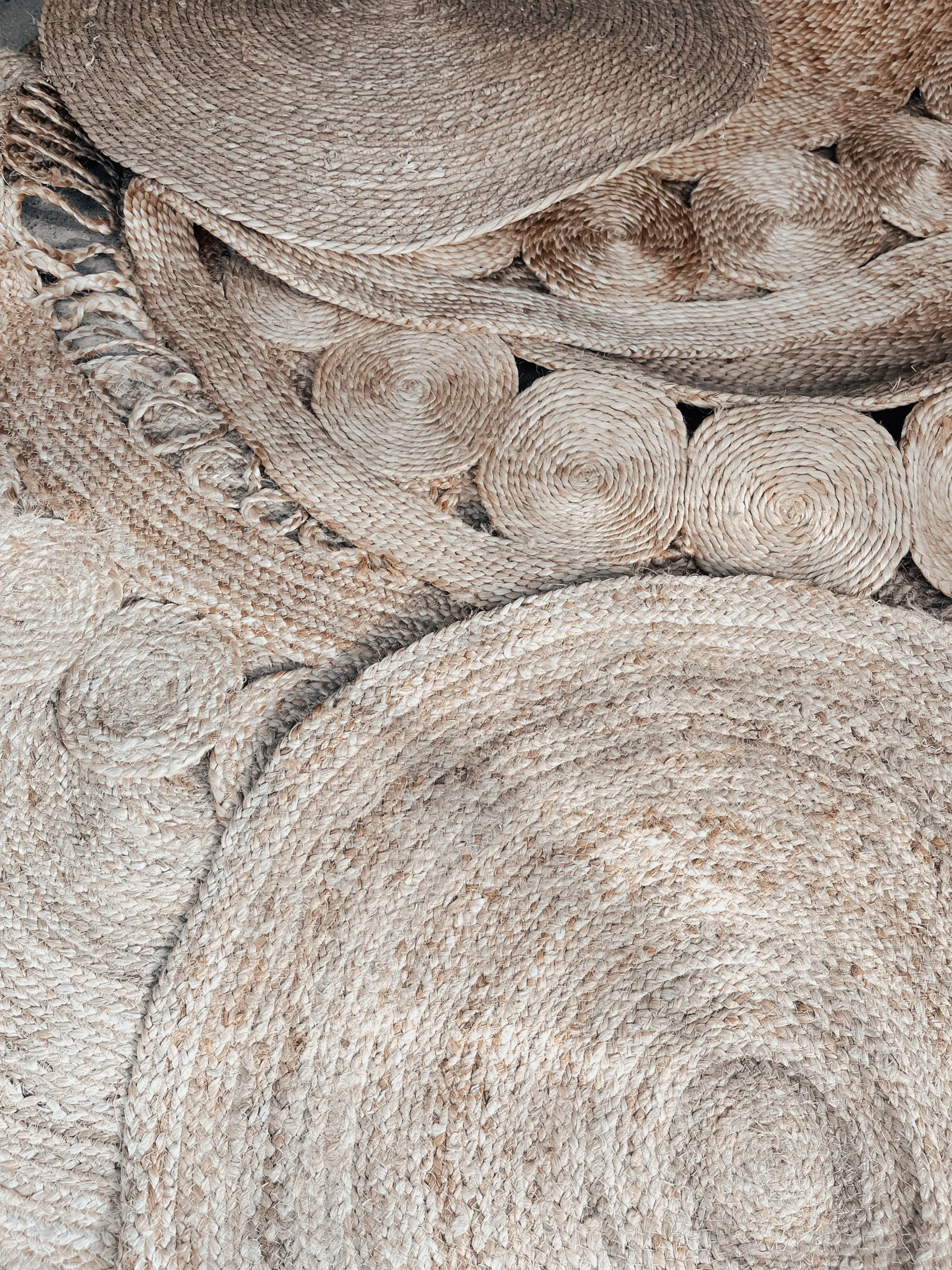 Tapis rond en jute – Image 2