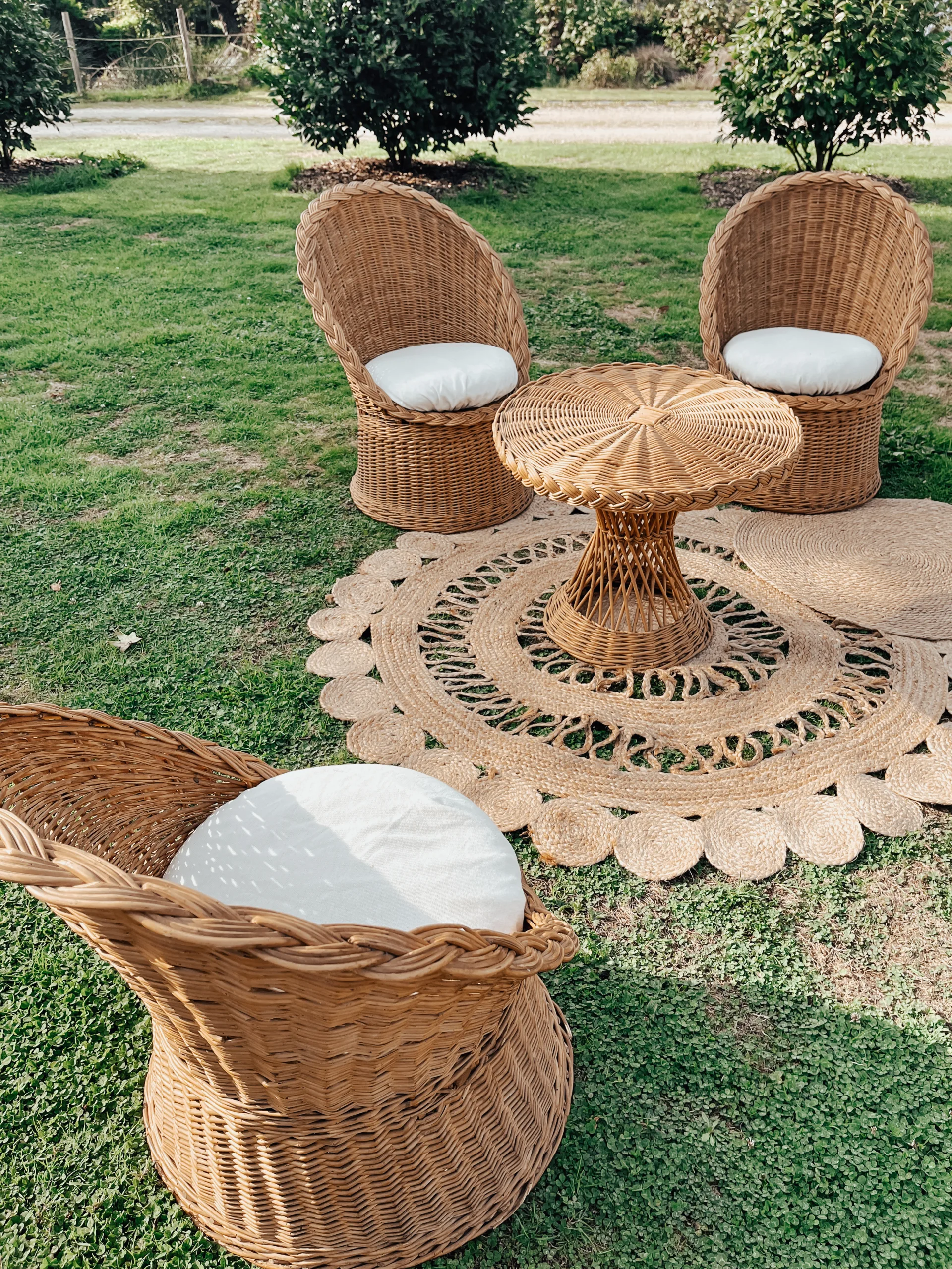 Tapis rond en jute – Image 4