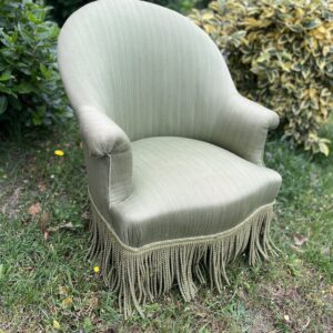 Fauteuil crapaud vert